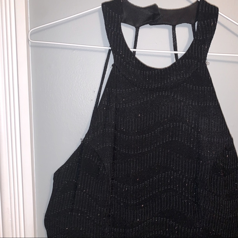 Open back sparkle dress